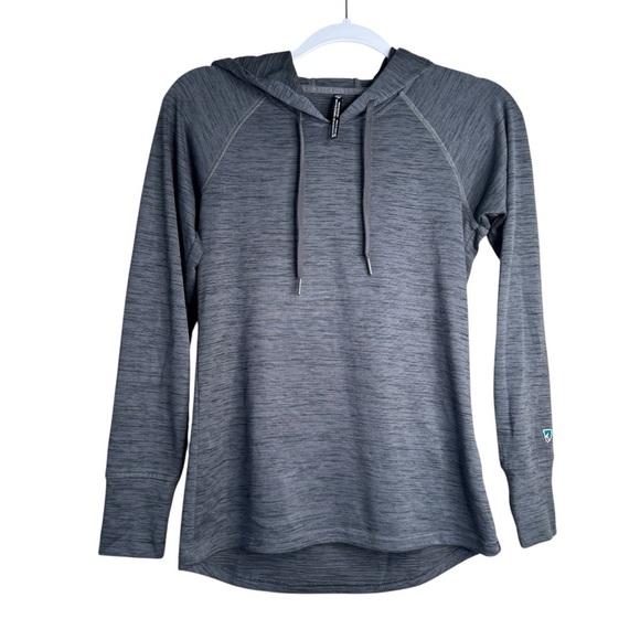 Kuhl Womens XS Vara Hoody Hoodie Lightweight Pullover Gray 4241 Polyester EUC - Picture 1 of 8